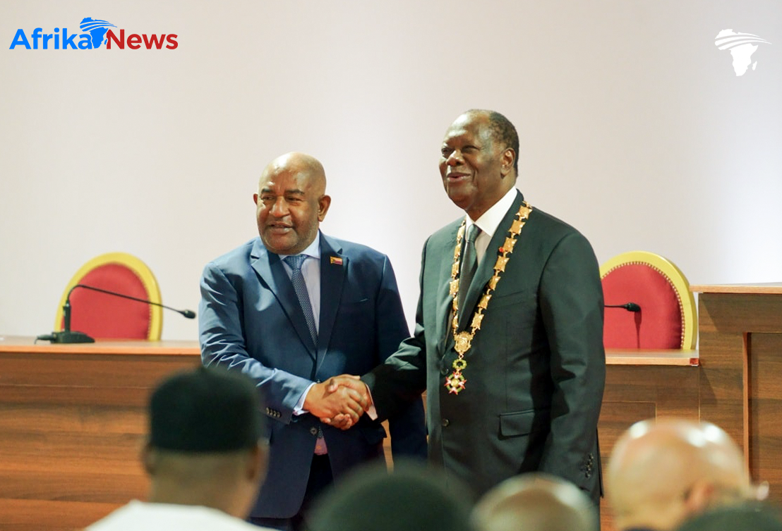 Cérémonie solennelle de prestation de serment en Côte d'Ivoire.